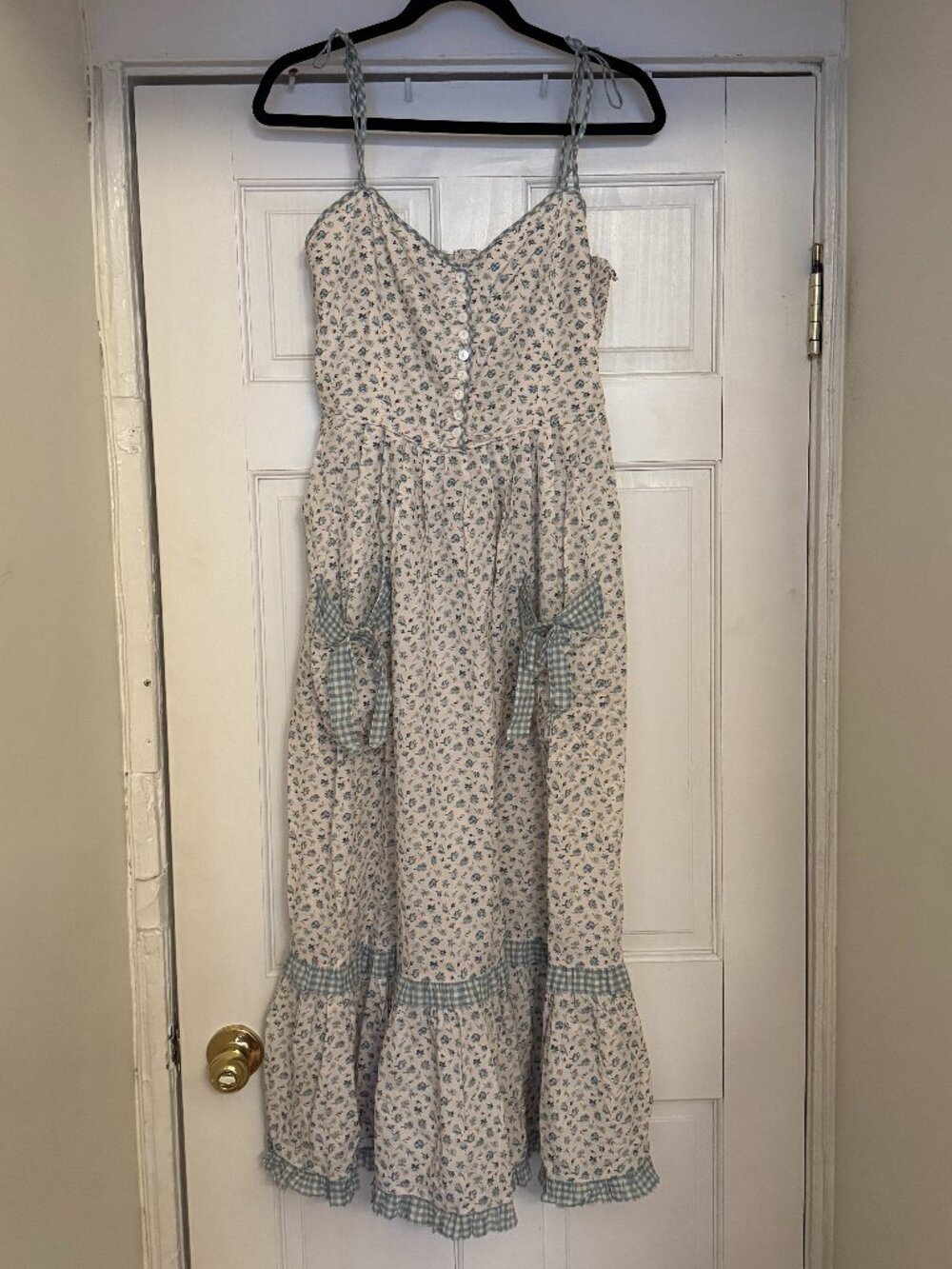 Christy Dawn Lia Dress in Bleu Tulips Size M - Picture 2 of 6